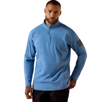 Ariat 10071563 FR Combat Stretch Patriot 1/4 Zip Work Shirt