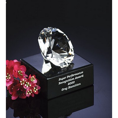 3 1/8" Optical Crystal Diamond Award