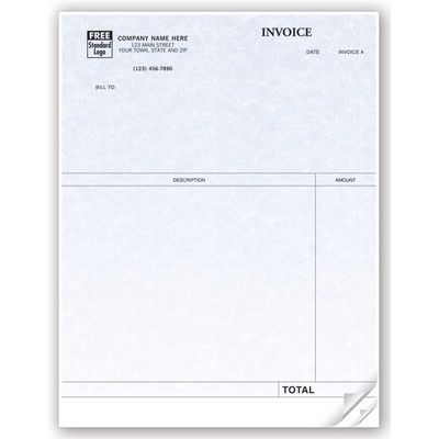 Parchment Laser Profesional Invoices (2 Part)