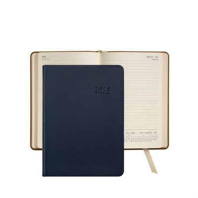 2025 Weekly Notebook w/Traditional Leather