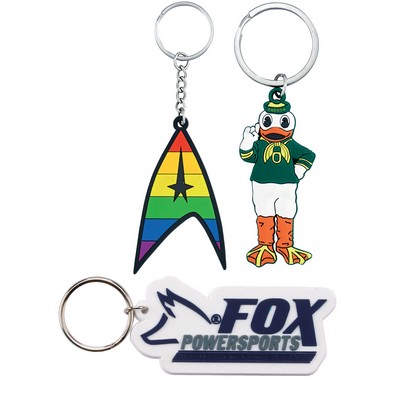 1 3/4" (1.75") PVC Key Chain