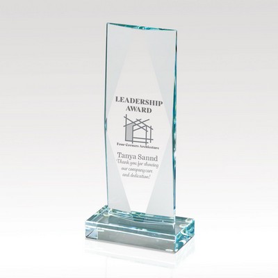 Crystal Award - Captive Diamond 10.50"