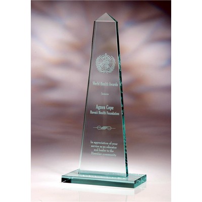Slim Tower Glass Award (5"x 10½")