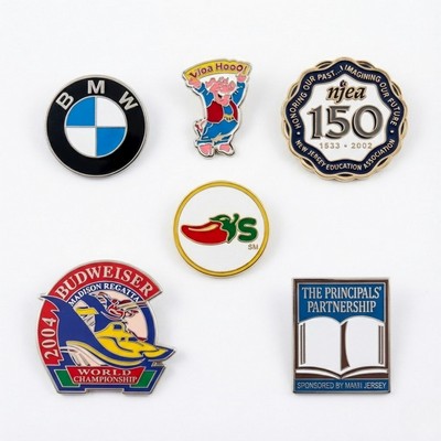 1 1/4" Die Struck Hard Enamel Lapel Pin