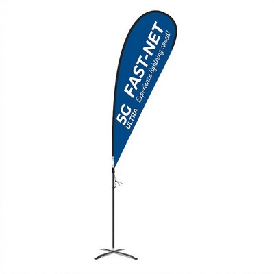 Flex Blade® LX Kit, Single-Sided Teardrop Banner Flag 9'H