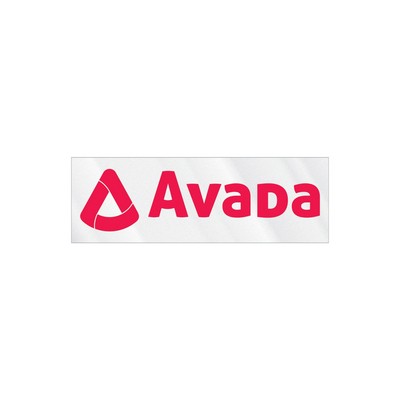 Rectangle Sticker | Square Corner | 1" x 3" | Clear Static | Static Back | Screen