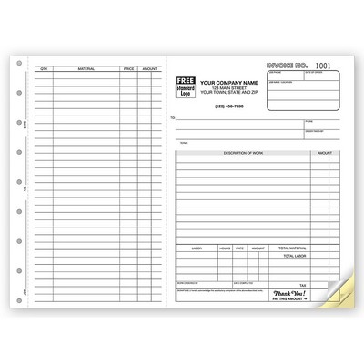Work Order/Invoices (3 Part)