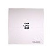 22" Silk Screened Solid White Cotton Bandana(Silk Screened)