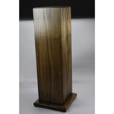 Tall Walnut Hardwood Award Stand