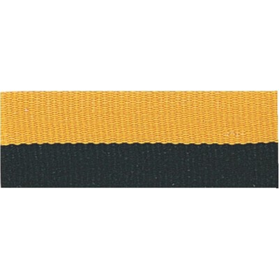 Black/Gold Neck Ribbon w/Snap Clip (7/8")