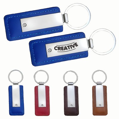 PU Leather Metal Keychain