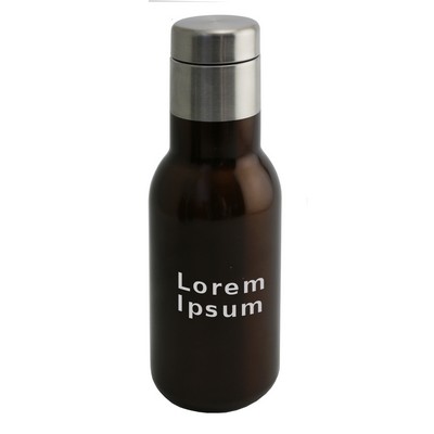 12 Oz. Apollo™ BevBottle™ Triple Wall Amber Flask