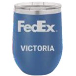 12 Oz. Polar Camel Matte Royal Blue Vacuum Insulated Stemless Tumbler w/Lid