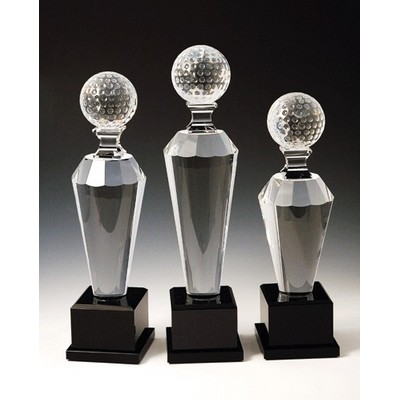 Golf Optical Crystal Award/Trophy 13"H - Variant B