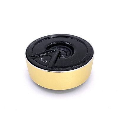 Mini Round Aluminum Bluetooth Speaker With 400MAH Battery