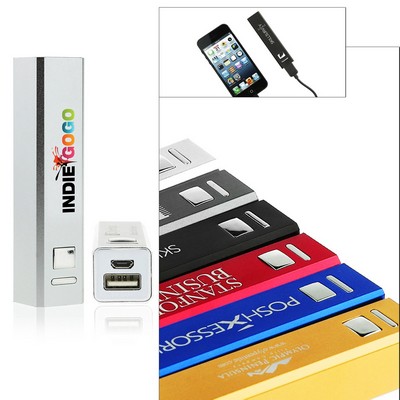 Aluminum Portable Lithium Ion 2200mAh Power Bank