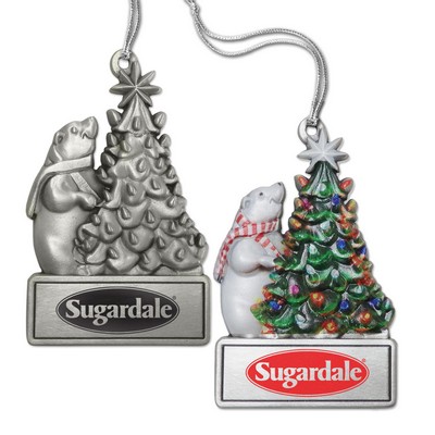 Retail Design Ornament - Polar Bear (Full Size Pewter)