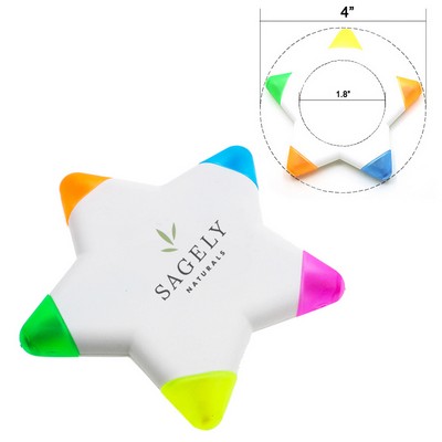 Multi 5" 1 Coloured Highlighter