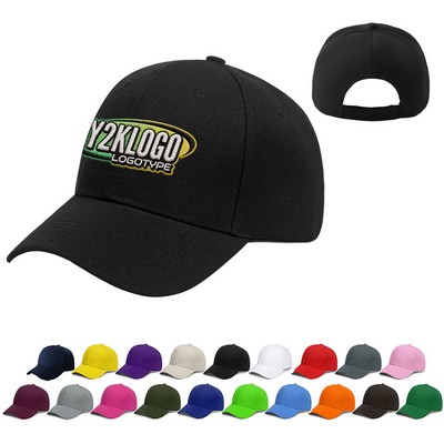 6 Panel Mid Profile Baseball Cap