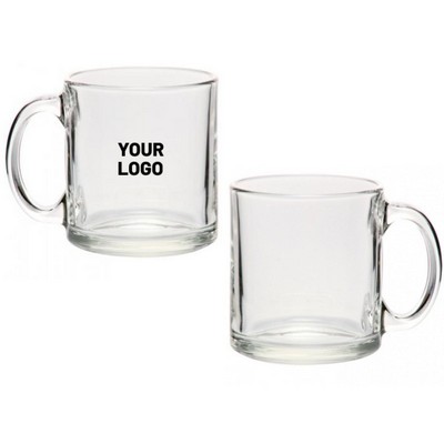 Classic Glass Mug with Easy Grip, 13oz.