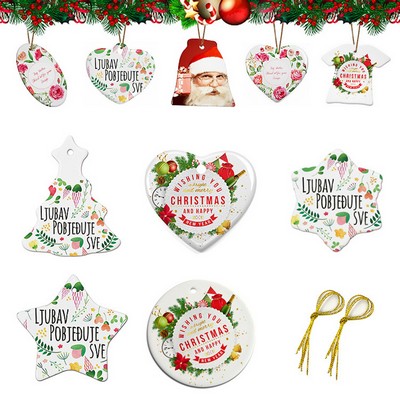 Round Ceramic Ornament