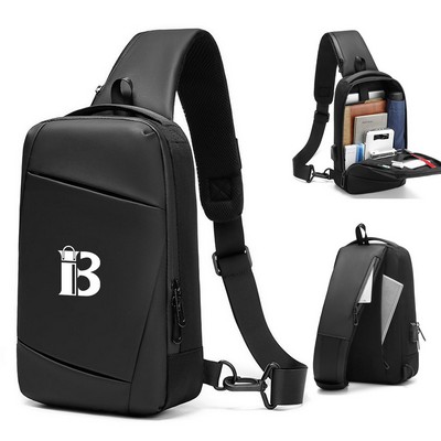 Large Capacity Oxford Spun Waterproof Crossbody Bag