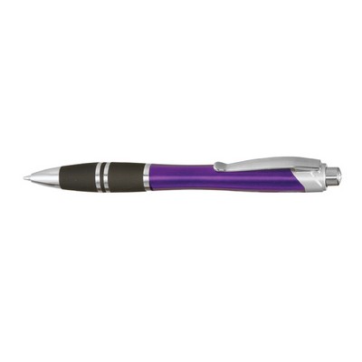Silver Accent Grip Plastic Pens