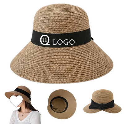 Wide Brim Straw Summer Sun Hat