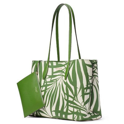 kate spade new york All Day Layers Palm Fronds Large Tote - Green Multi
