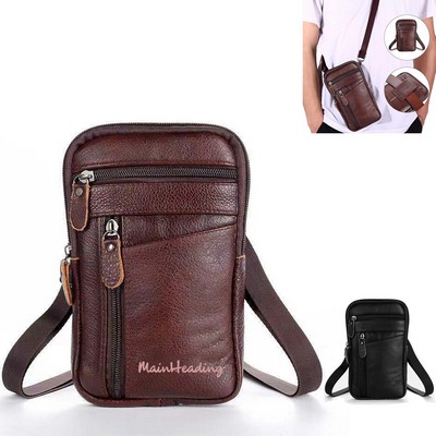 Genuine Leather Crossbody Phone Bag