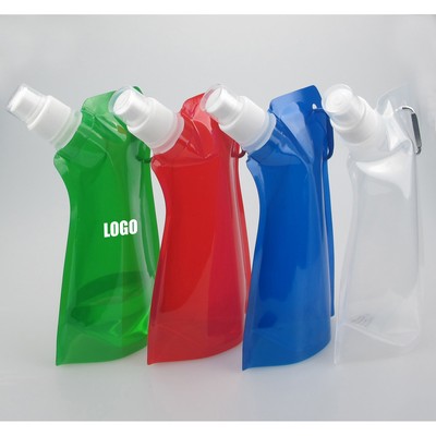 Foldable Water Bag with Carabiner
