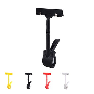 Plastic Merchandise Price Display Holders Sign Clip