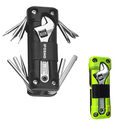 16" 1 Bicycle Multitool Repair Kit with Hexagon Wrench for Roadside and Outdoor Emergencies