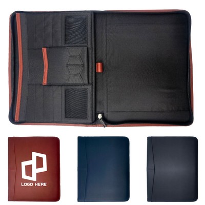 Document Zippered Padfolios W/ Multiple Inner Pockets