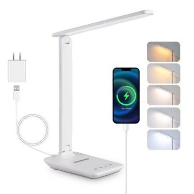 Multifunctional LED Desk Lamp with 10W Fast Wireless Charger