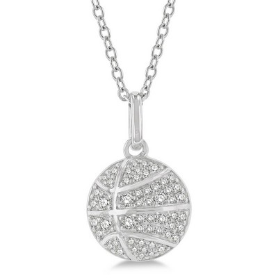 Jilco Inc Diamond Basketball Necklace