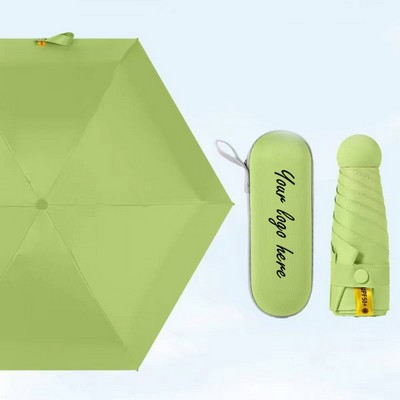 Compact Capsule Travel Umbrella