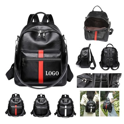 Premium PU Leather Everyday Backpack