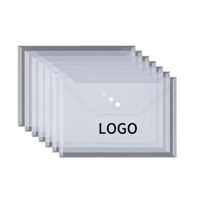 Transparent Plastic Snap File Bag