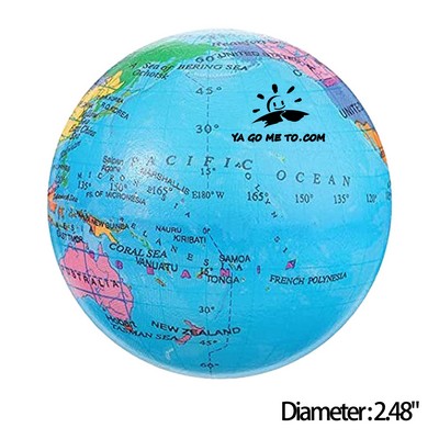 PU Foam Earth Pattern Bouncy Ball Toy