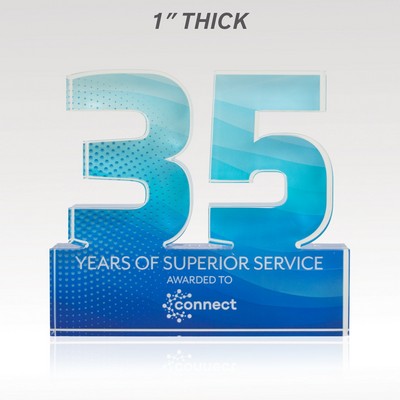1" Acrylic Numerals Style 35 – Plus Series