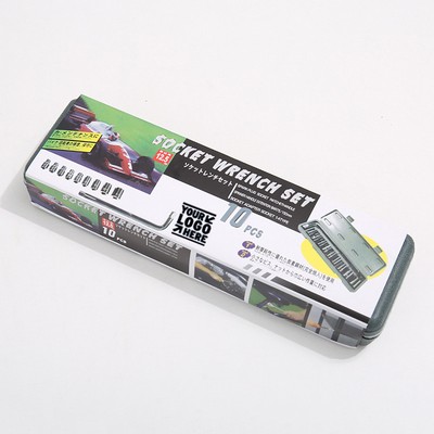 9-pieces Sockets and L-type Wrench Set