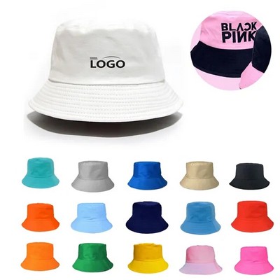 Pure Cotton Stylish Sun Bucket Hat ( Unisex )