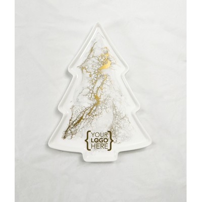 Christmas Tree Shaped Ceramic Tray