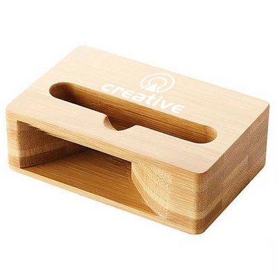 Bamboo Acoustic Phone Stand Natural Sound Amplifier