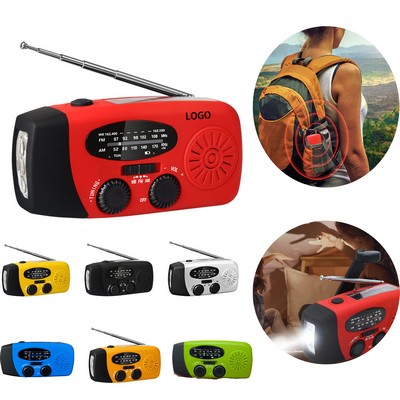 Emergency Hand Crank Radio Flashlight Power Bank