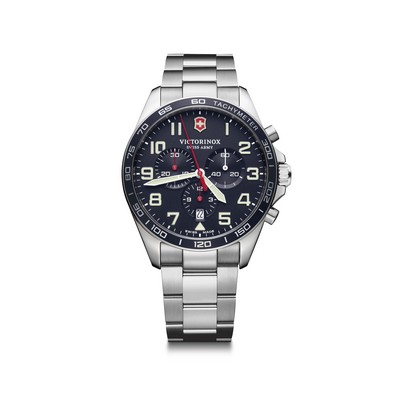 FieldForce Chrono 42mm, blue dial, bracelet