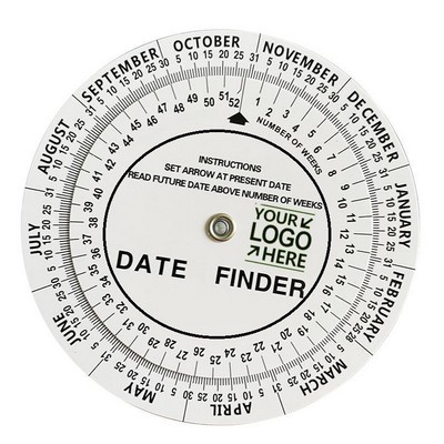 4.25-Inch Diameter PVC Scheduling Wheel Chart Calendar