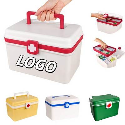 Portable Plastic Multi-Layer Medicine Box