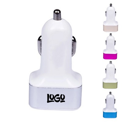 Aluminum Alloy Dual Port USB Fast Car Charger